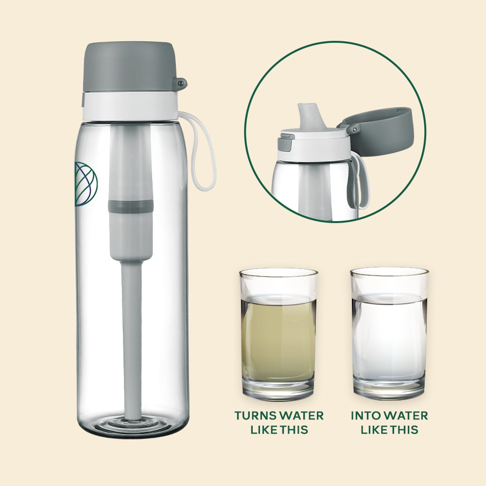 Ultra Water Filter Bottle + Nature Filter