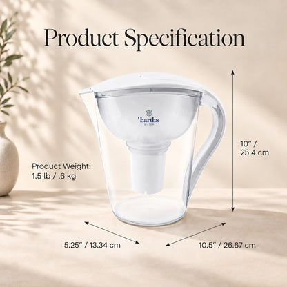 3.5L Large Water Filter Jug Pitcher