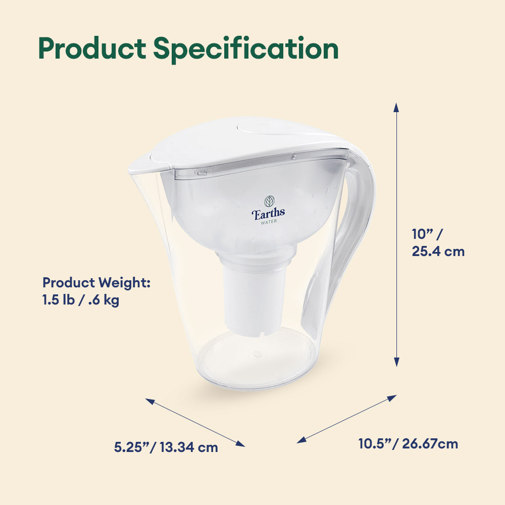 3.5L Large Alkaline Water Filter Jug Pitcher