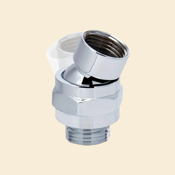 Premium Shower Swivel Ball Adaptor & Extender - Silver