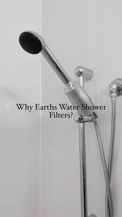 Premium Shower Filter Water Purifier & Water Softener - Silver